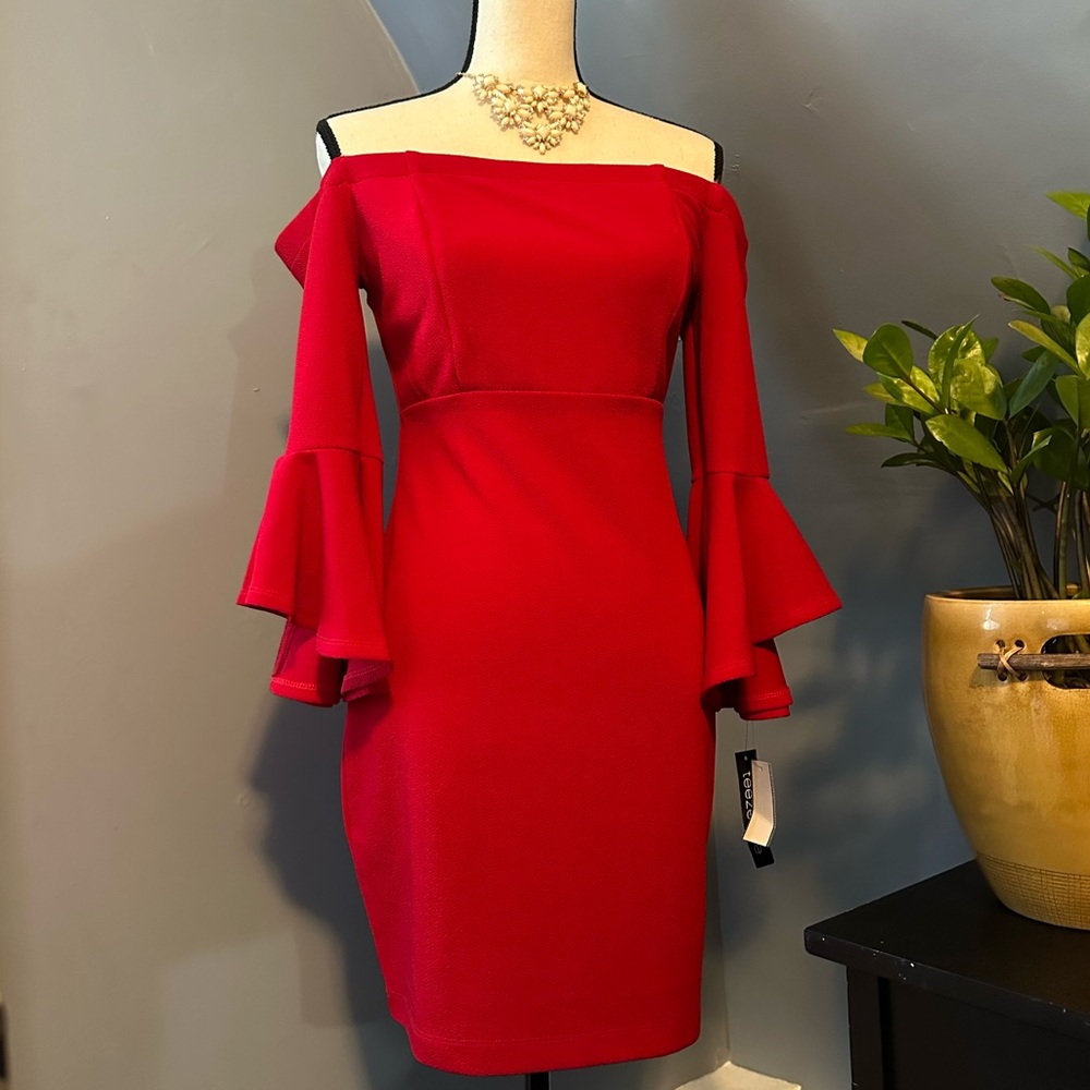 Off the Shoulder Red dress